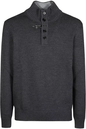 FAY Gancio Turtle Neck Sweater Metallic