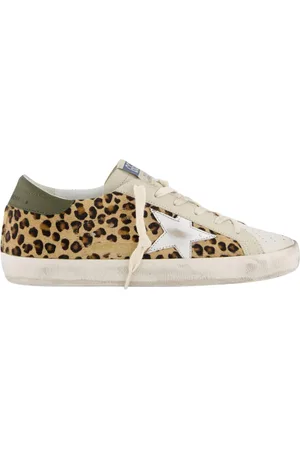 Golden Goose Dames SuperStar Sneaker Beige/Leo