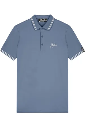 Malelions Men Signature Polo - Stone Blue