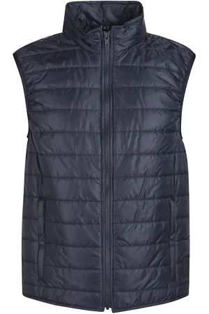 FAY Padded Zip Vest Blue