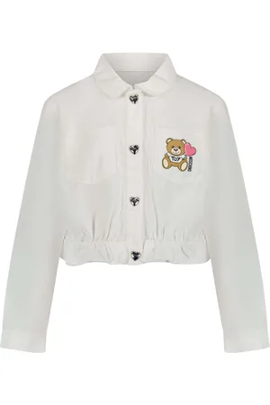 Moschino Kinder Unisex Spijkerjassen In Wit