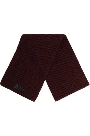 Malelions Men Ribbed Logo Scarf