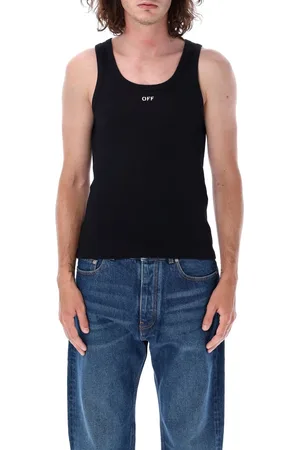 OFF-WHITE Off Stamp Rib Tanktop Nero