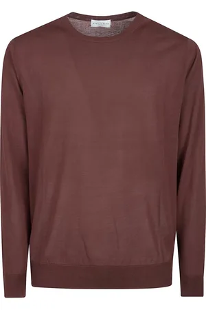 BALLANTYNE Plain Sweater Brown