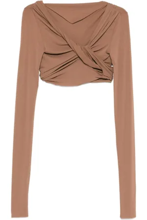 Rick Owens Jade Ls Crop Tan