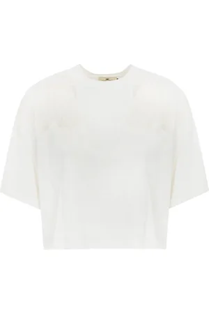 Elisabetta Franchi T-Shirts And Polos Gesso