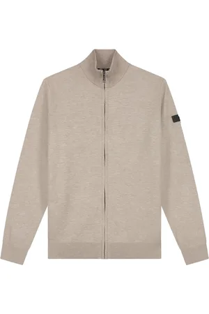 Malelions Men Knitted Zip Cardigan