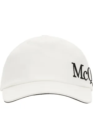 Alexander McQueen White cotton baseball cap