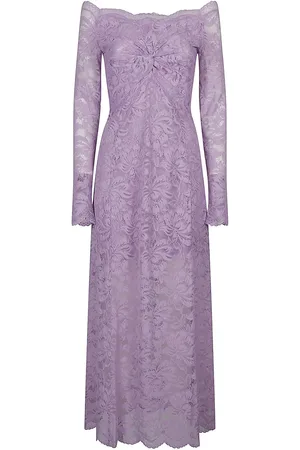 Paco rabanne Long Sleeve Long Dress Pink & Purple