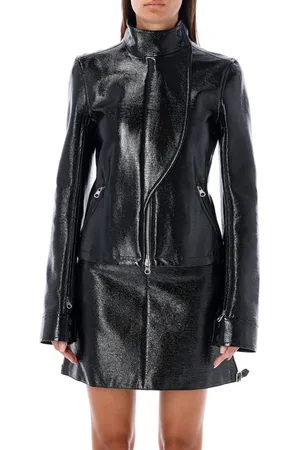 Courrèges Motorcycle Vinyl Jacke Nero
