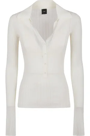 Pinko Annapurna polo crepe trasparen