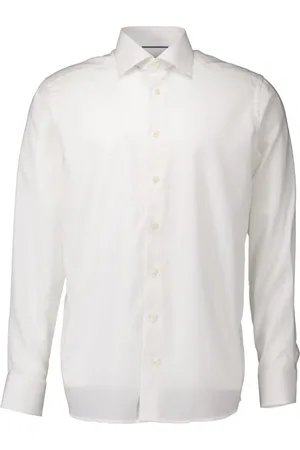 Eton Oxford Lange Mouw Overhemden Wit 100012812