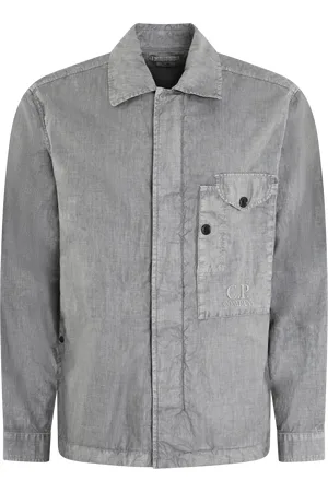 C.P. Company Heren Lino Wax Overshirt Groen