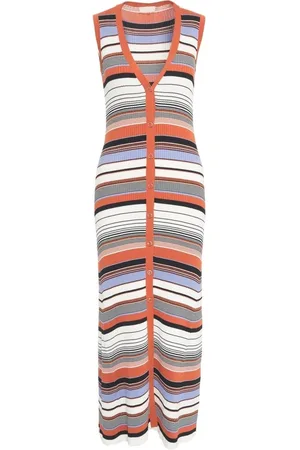 Liu Jo Striped knit maxi dress