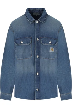 Carhartt Wip Harvey Blue Shirt Jacket Blue
