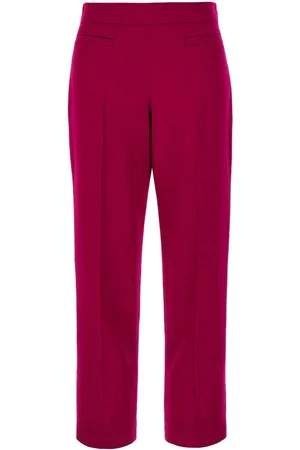 Fendi Burgundy wool blend pant