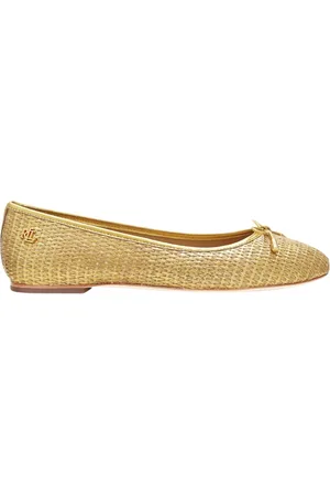 Ralph Lauren Flat Shoes Golden