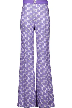 Elisabetta Franchi Palazzo Pantalons Paars Pas1541e2 Bx9
