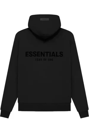 FEAR OF GOD Essentials Limo Black Hoodie