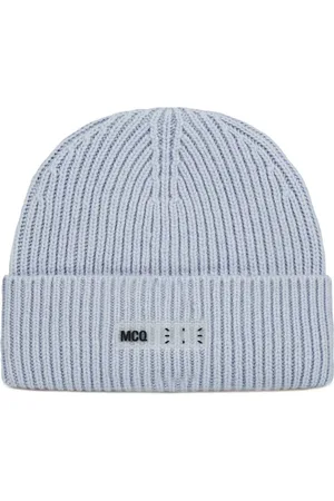 Alexander McQueen Ic0 Logo Wool Beanie