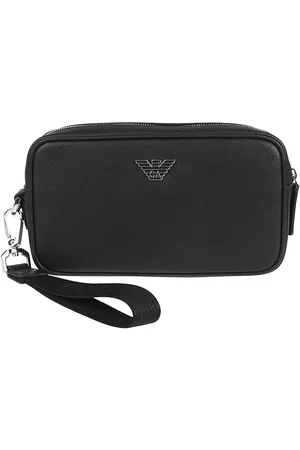 Emporio Armani Logo Plaque Beauty Case Black