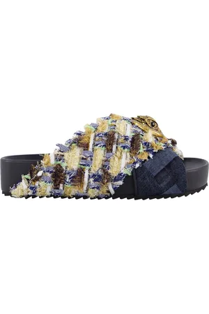 Kurt Geiger Dames Chelsea Cross Slipper Blauw
