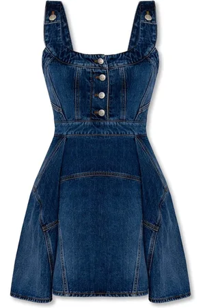 Alexander McQueen Denim Mini Dress