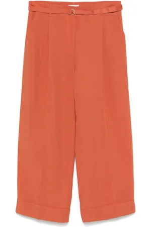 Liu Jo WHITE Trousers Orange