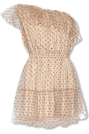Gucci One-Shoulder Tulle Dress