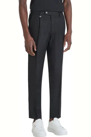 Antony Morato TROUSERS LUIS REGULAR FIT IN SLUB LINEN VISCOSE BLEND FABRIC