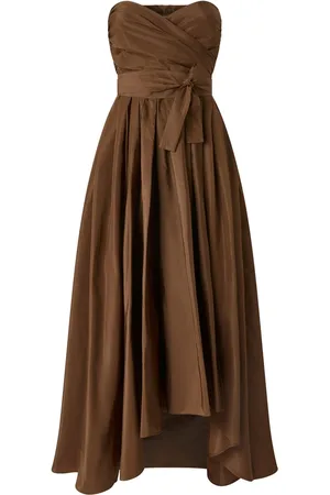 Pinko Dresses Marrone Terra Scura