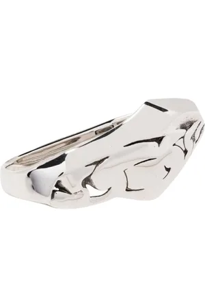 Alexander McQueen Molten Chain Double Ring