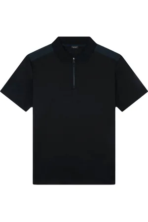 Paul & Shark Zip polo zwart Elasthan