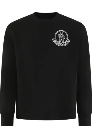 Moncler Heren Logo patch Sweater Zwart