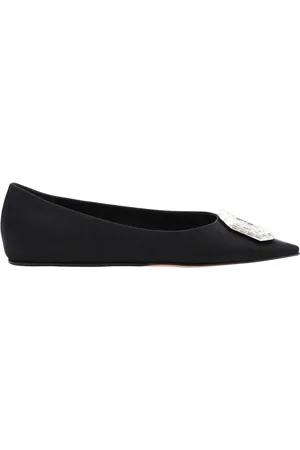 Amina Muaddi Camellia Ballerina Flats