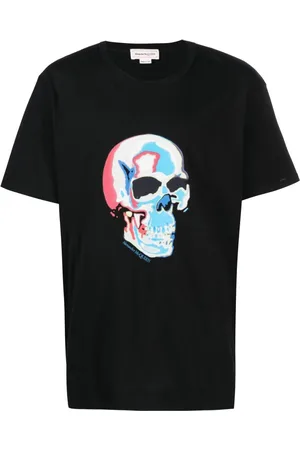 Alexander McQueen Solarised Skull Logo T-shirt
