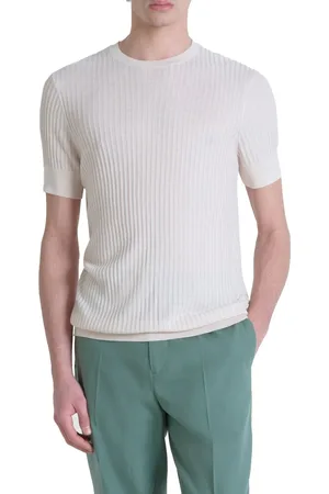Antony Morato SWEATER SLIM FIT IN VISCOSE BLEND SUPER SOFT YARN WITH LOGOED METAL BADGE