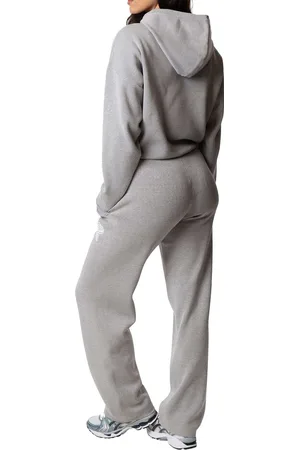 Quotrell Flo Knitted Hoodie | Grey Melee/white