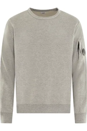 C.P. Company Heren Lens Detailed Sweater Grijs