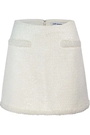 Self-Portrait Skirts White