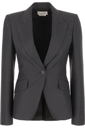 Alexander McQueen Embroidered wool blazer