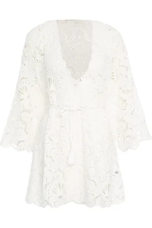 Farm Rio Mini dress with perforated embroidery
