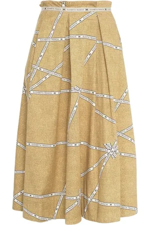 Elisabetta Franchi Cotton skirt with print