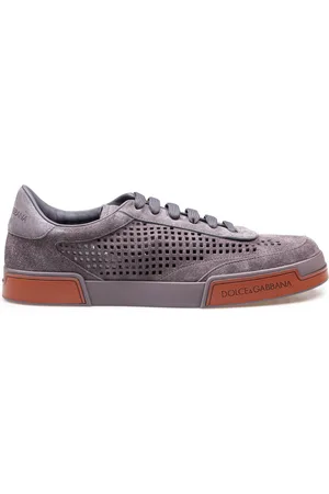 Dolce & Gabbana Portofino yacht suede sneakers lead color