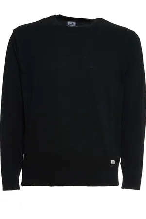 C.P. Company Cotton Crepe Crewneck Black