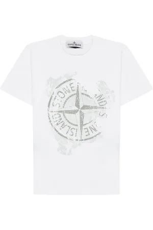 Stone Island T-Shirts And Polos White