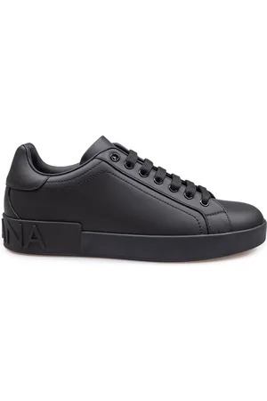 Dolce & Gabbana Portofino sneakers in black calfskin