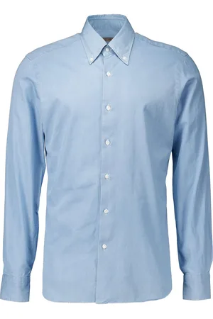 BARBA Lange Mouw Overhemden Blauw Liu24p01pz0998u