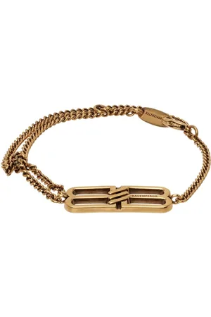 Balenciaga Bb Icon Logo Tangled Bracelet