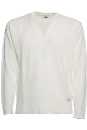 C.P. Company Cotton Crepe Crewneck Guaze White